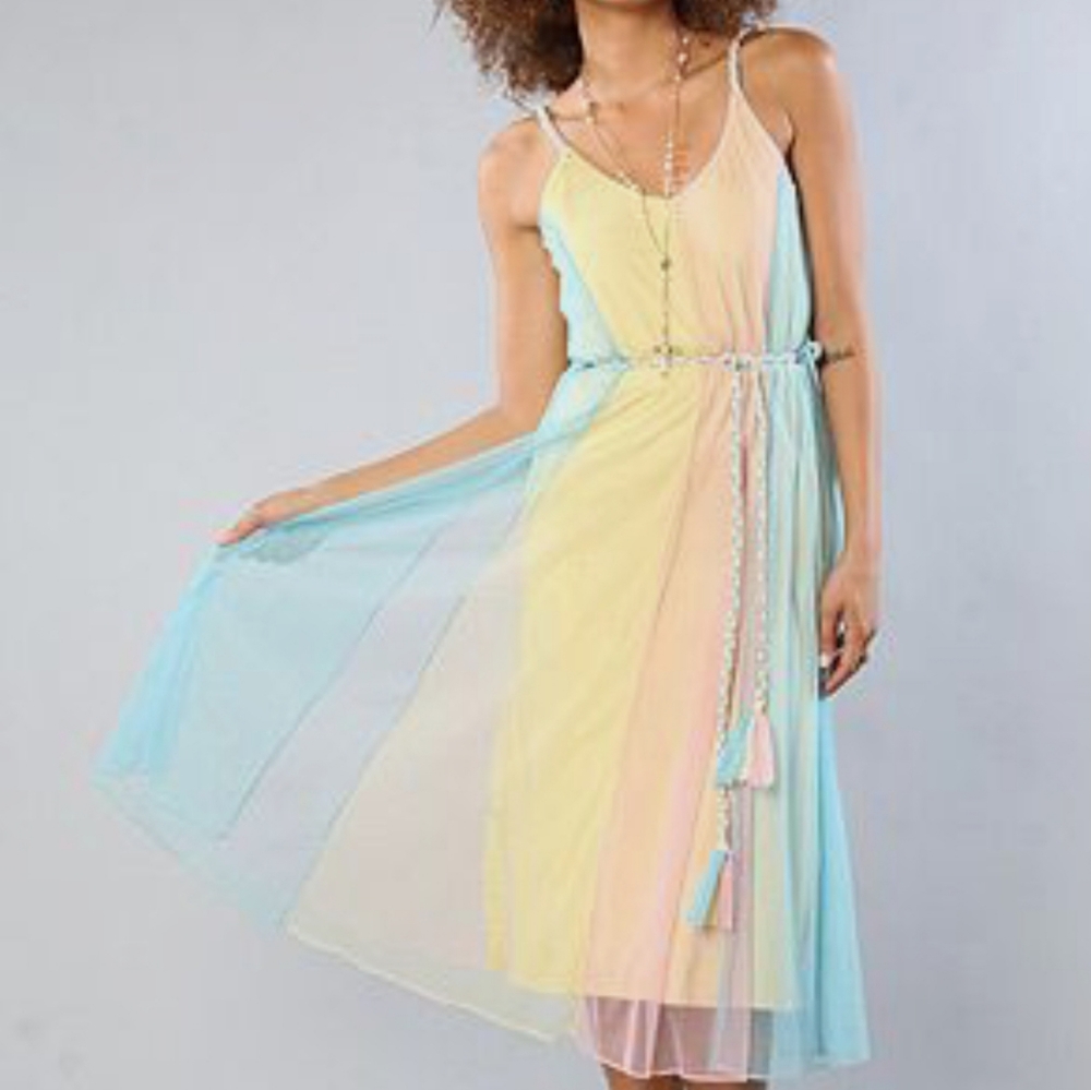 Unif 'Cotton Candy' Pastel Colorblock Dress 🌈